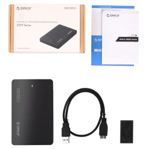 Caixa externa USB 3.0 para disco 2.5 compatível SATA Orico