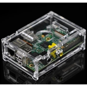 Caixa Acrílica para Raspberry Pi Transparente compatível com Modelos A e B