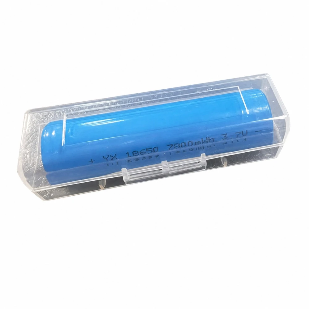 Caixa Porta-Pilhas 1× 18650 Plástico Transparente Antipoeira Proteção Individual