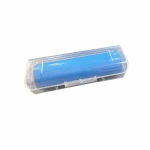 Caixa Porta-Pilhas 1× 18650 Plástico Transparente Antipoeira Proteção Individual