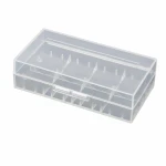 Caixa Suporte Porta-Pilhas 2× 20700 21700 Plástico Transparente Armazenamento