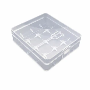 Wentai Caixa Suporte Porta-pilhas 4× 18650 Plástico Transparente Armazenamento Proteção