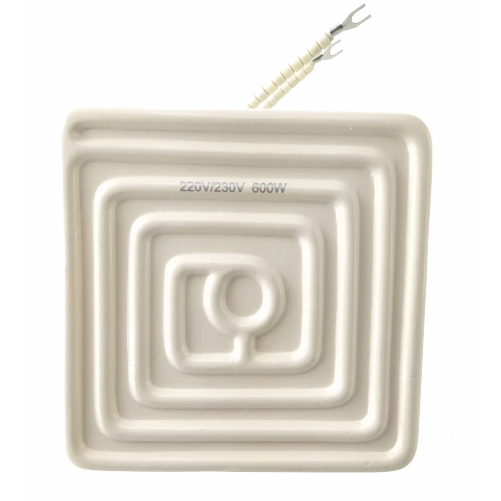 Aquecedor IR cerâmico 12x12cm 600w branco para estações de soldadura Mlink