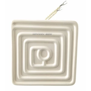 Aquecedor IR cerâmico 12x12cm 600w branco para estações de soldadura Mlink