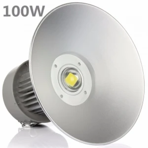 Campânula Industrial LED 100W 6000K Luz Branca PF 0,95 Potência Real High Bay LED