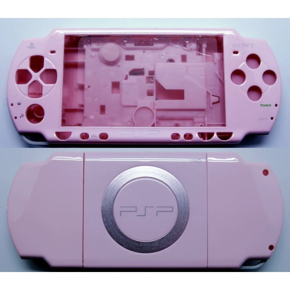 Carcaça completa PSP 2000 rosa com botões para PSP Slim
