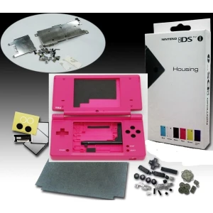 Carcaça para Nintendo DSi rosa - reposto completo com botões e parafusos