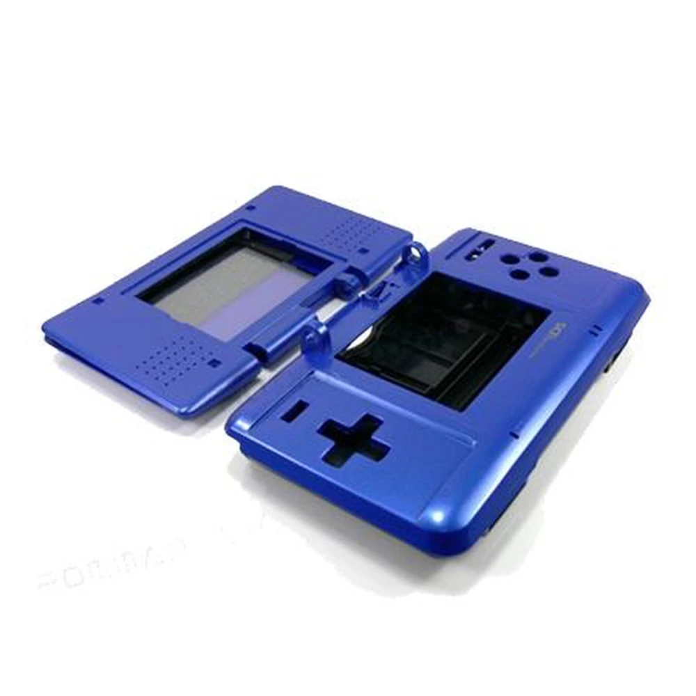 Carcaça de substituição Nintendo DS azul escuro para reparação e manutenção