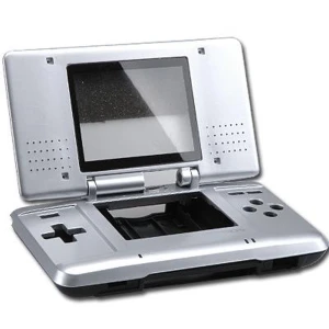 Carcaça de substituição Nintendo DS prata para reparação e manutenção