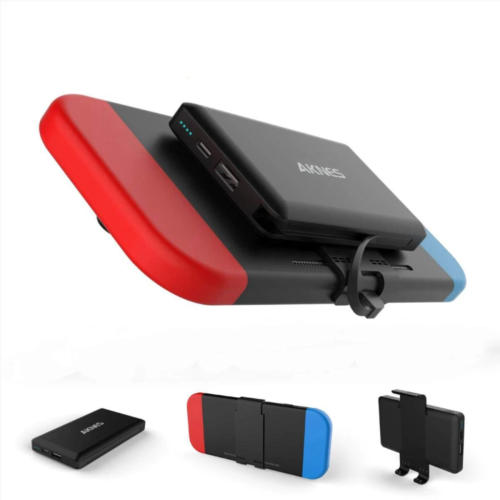 Power Bank portátil para Nintendo Switch 10000mAh compacto preto