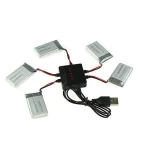 Carregador USB para 5 baterias em simultâneo para quadricóptero Syma X5C e modelos compatíveis