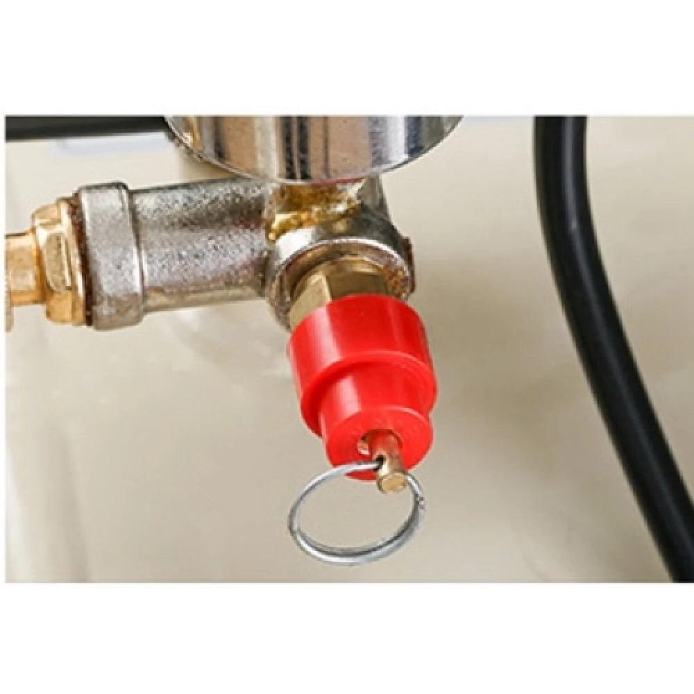 Vista frontal del compresor aire silencioso sin aceite 50L OTS550W x 2-50L