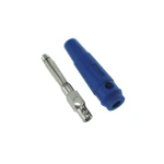 Conector banana 4mm azul BP4526 para cabos de medição e multímetros