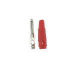 Conector banana 4mm vermelho BP4526 para cabos de medição Satkit