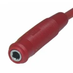 Conector banana fêmea 4mm vermelho BS4506 da Satkit