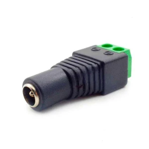 Conector borne fêmea para tira led 12v DC de alimentação