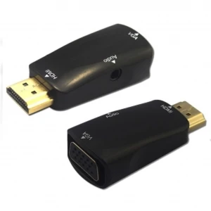 satkit Conversor HDMI para VGA com áudio para vídeo e som de alta qualidade