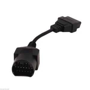 Adaptador Mazda 17 pinos para OBDII 16 pinos para diagnóstico automóvel