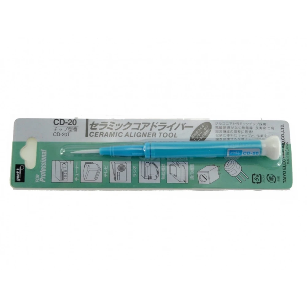 Chave de ajuste cerâmica para potenciómetros GOOT CD-20 1,8mmx0,4mm