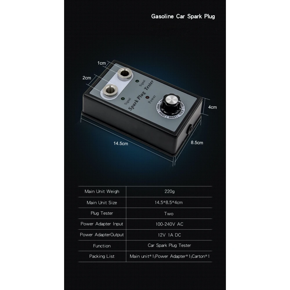 Testador de velas de ignição duplo orifício para carro - TSX TOOL