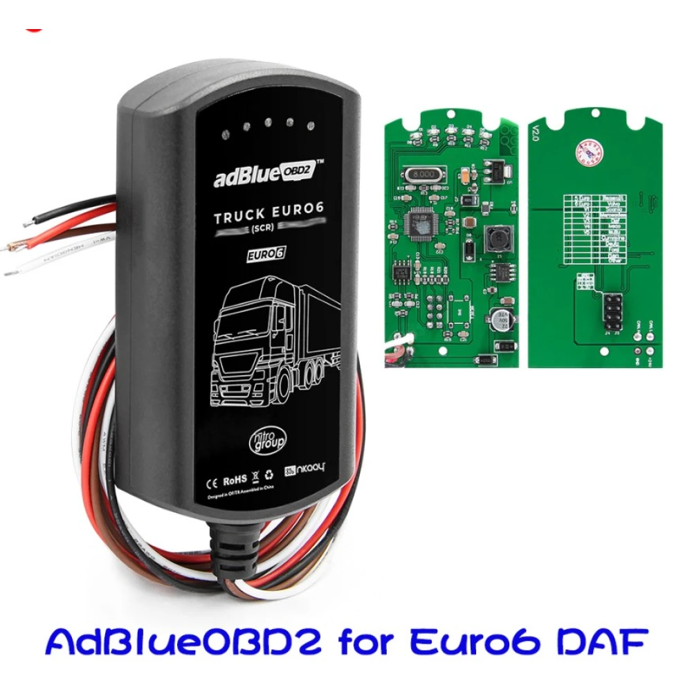 Emulador Adblue DAF Euro6 compatível com camiões DAF XF, CF e LF Euro6