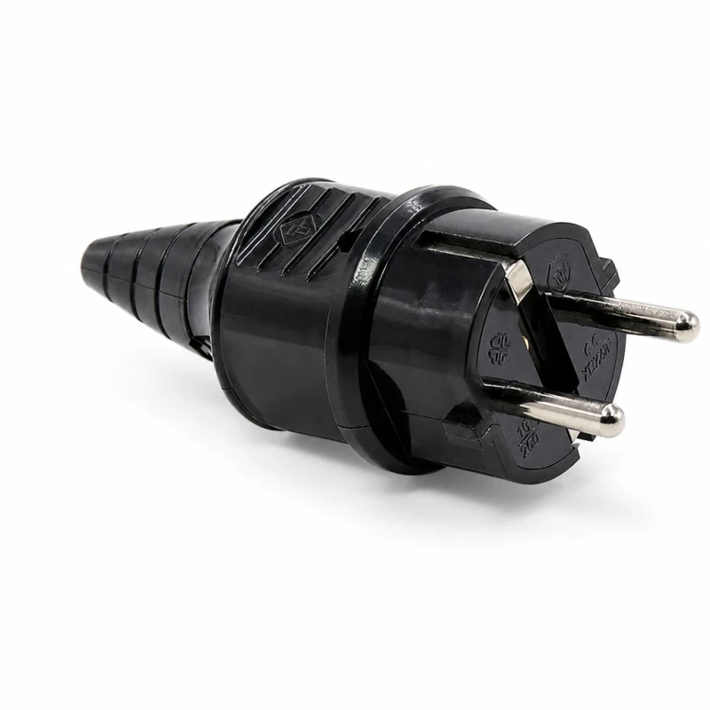 Ficha SCHUKO Desmontável 16A 250V Tipo F Alemã Europeia Reparação Industrial
