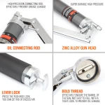 Pistola de massa manual 600ml com bomba de massa e mangueira de alta pressão