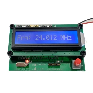 Equipamento para comprovar e medir cristais de quartzo (30 kHz a 20 MHz)
