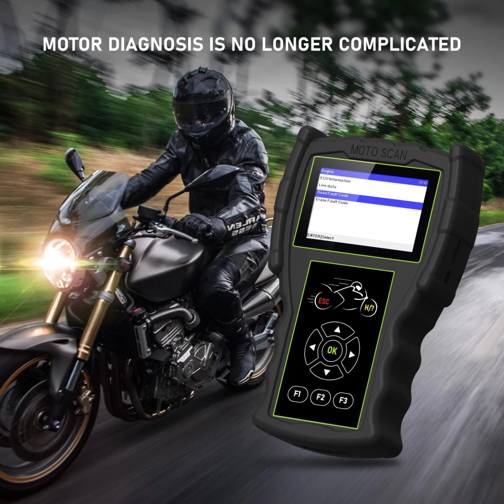 Scanner de diagnóstico moto OBD JDiag M100 Pro para reparação de motos KTM Honda Yamaha Kawasaki BMW