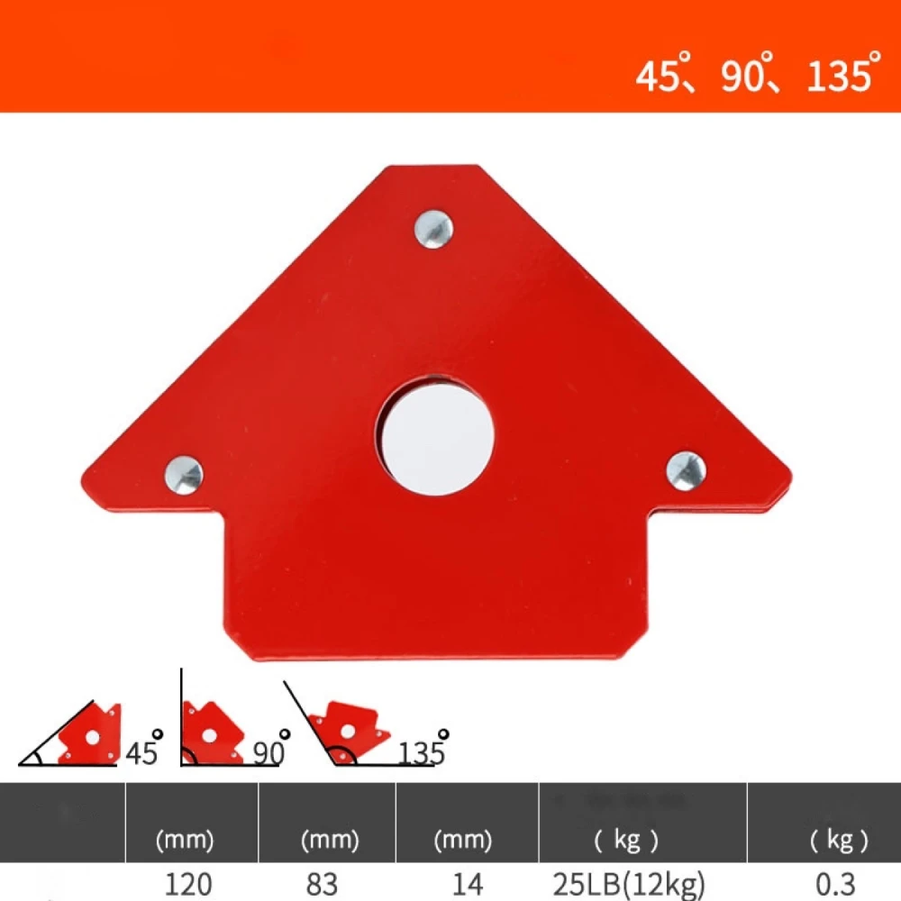 Esquadro Magnético para Soldar 120 mm com Íman Potente