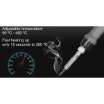 Estação de soldadura digital Mlink S1 60W com display LED e bloqueio de temperatura