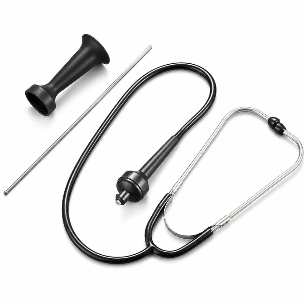 Estetoscópio mecânico profissional com sonda metálica intercambiável