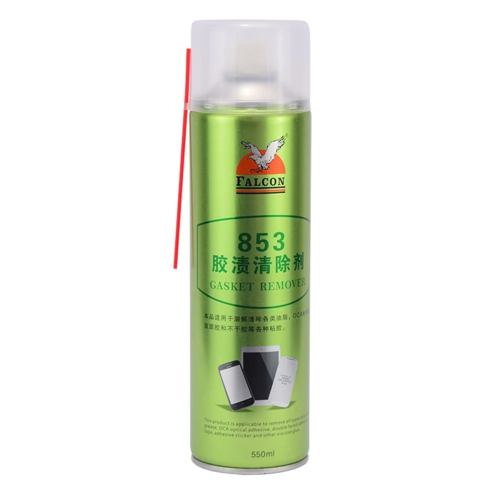 Falcon 853 removedor de cola OCA para ecrãs de telemóveis em spray 550ml