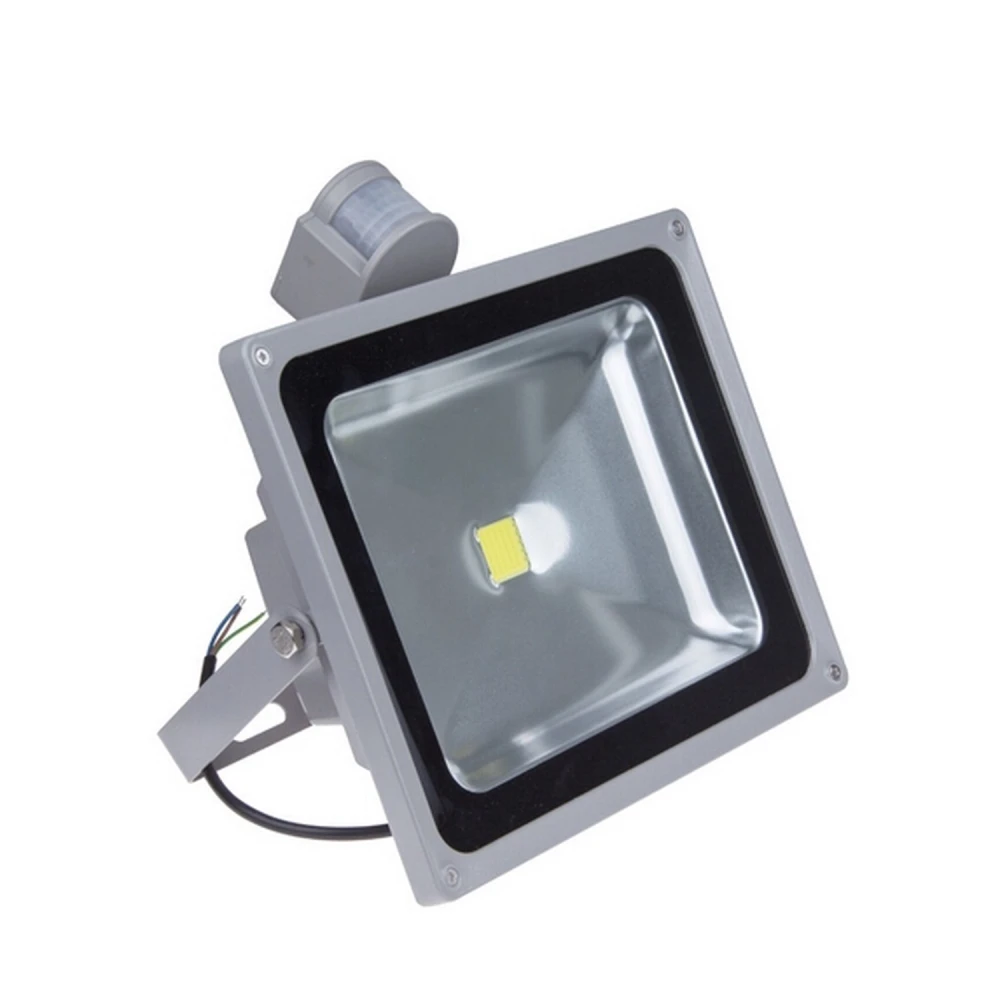 Projetor LED 50W com sensor de movimento e luz branca 6000K