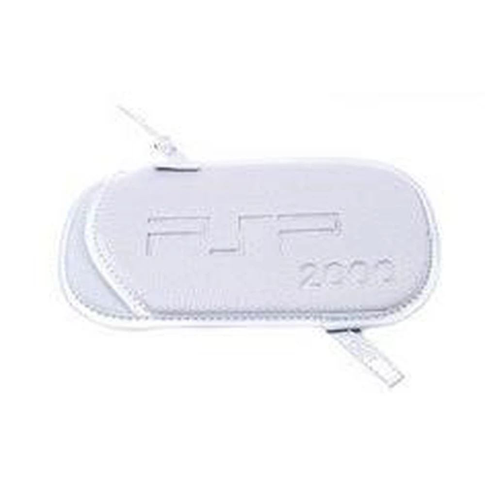 Capa PSP Slim branca com correia para PSP 2000 e PSP 3000