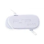 Capa PSP Slim branca com correia para PSP 2000 e PSP 3000