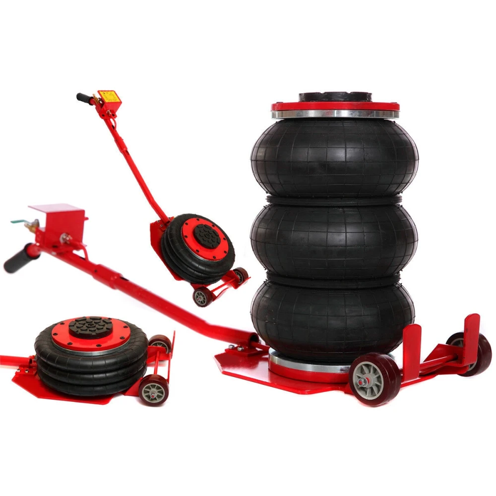 Macaco pneumático 3 toneladas tripla bolsa de ar inflável heavy duty para carros