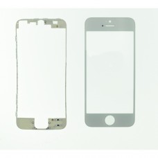 Tela Vidro Iphone 5s Branco + Quadro Adesivo