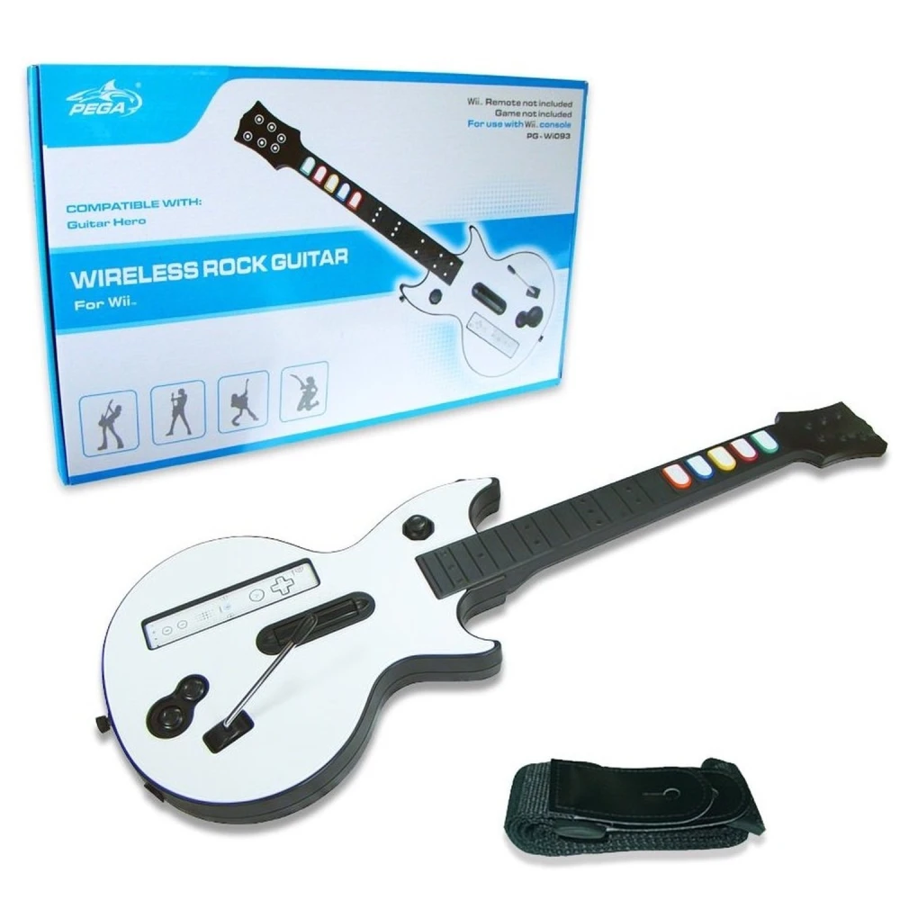 Guitarra sem fios Wii - Acessório musical para Nintendo Wii