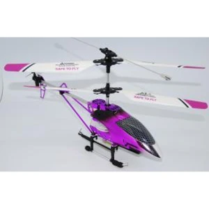 Helicóptero telecomandado M-1 V2 roxo com acessórios completos