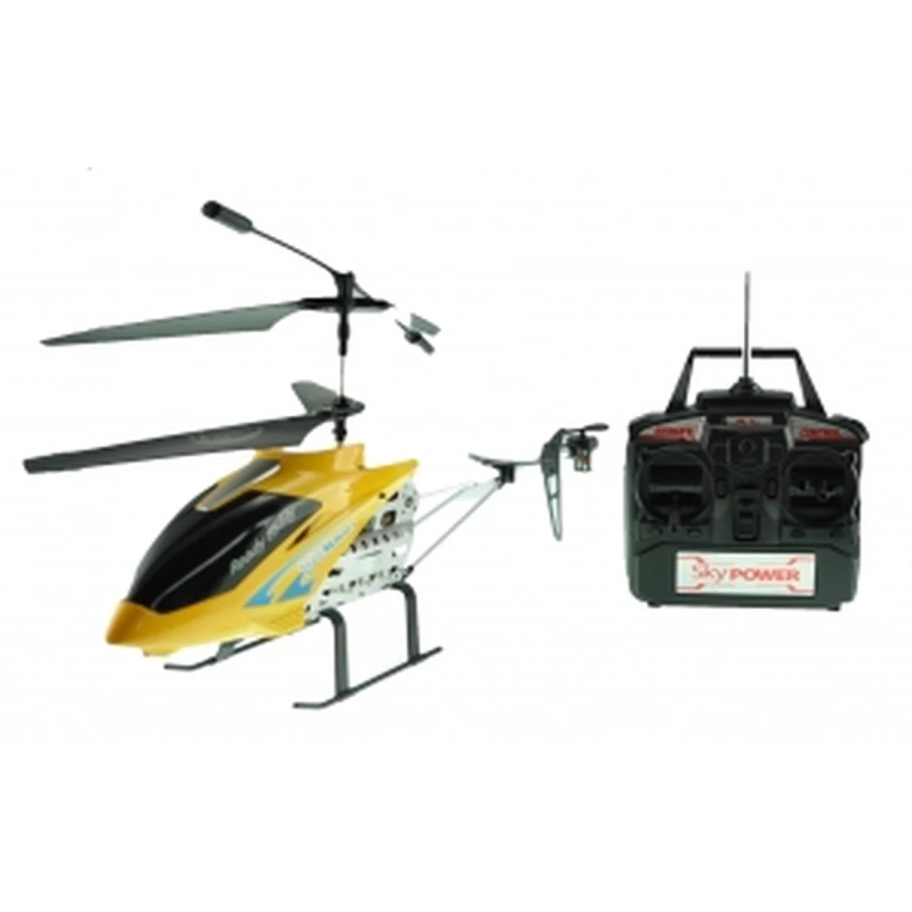 Helicóptero RC Modelo DH8001 Vermelho 48 cm com 3,5 Canais e Giroscópio