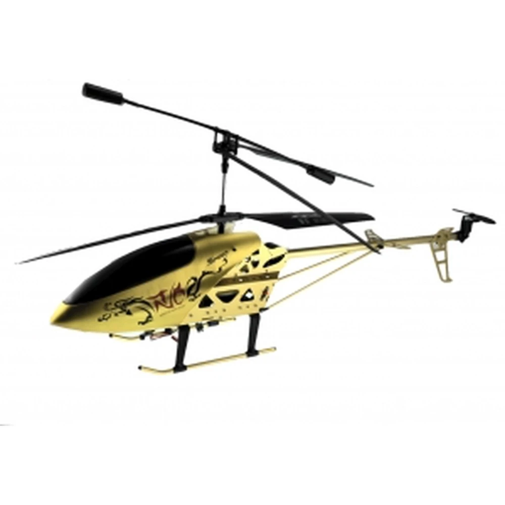 Helicóptero telecomandado modelo LH-1202 dourado 72 cm, 3.5 canais, giroscópio