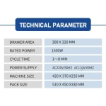Forno reflow infravermelho T-962A Puhui V2.0 para solda SMD e BGA
