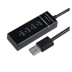Hub USB 3.0 com 4 portas, interruptor e alta velocidade para PC e Mac