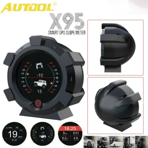 Inclinómetro multifuncional Autool X95 com giroscópio multieixo e sistema GPS