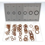 Jogo de 110 anilhas de cobre em várias medidas para reparação automóvel