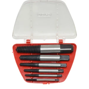 Kit de 6 Peças Extratores de Parafusos Partidos Profissionais TSX TOOL