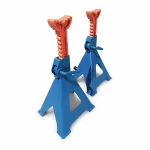 Jogo de 2 Cavaletes 12 Toneladas com Dupla Segurança — Suportes de Aço Reguláveis 46-76 cm para Carro, Carrinha, Camião e Maquinaria TSX TOOL