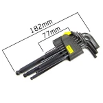 Jogo de chaves Allen longas com bola 9 peças 1,5-10mm