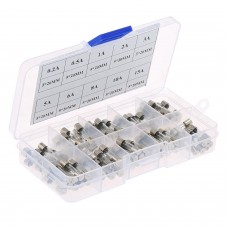 Caixa Pack 100 fusíveis 5x20 - 10 fusíveis de 10 diferentes valores de 0,2 A a 15 a Fuse pack  3.00 euro - satkit